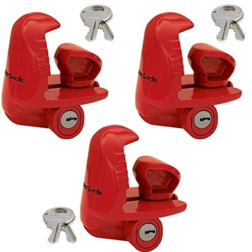 - Universal Size Fits 1-7/8", 2", and 2-5/16" Couplers - Trailer Locks 3 Pack