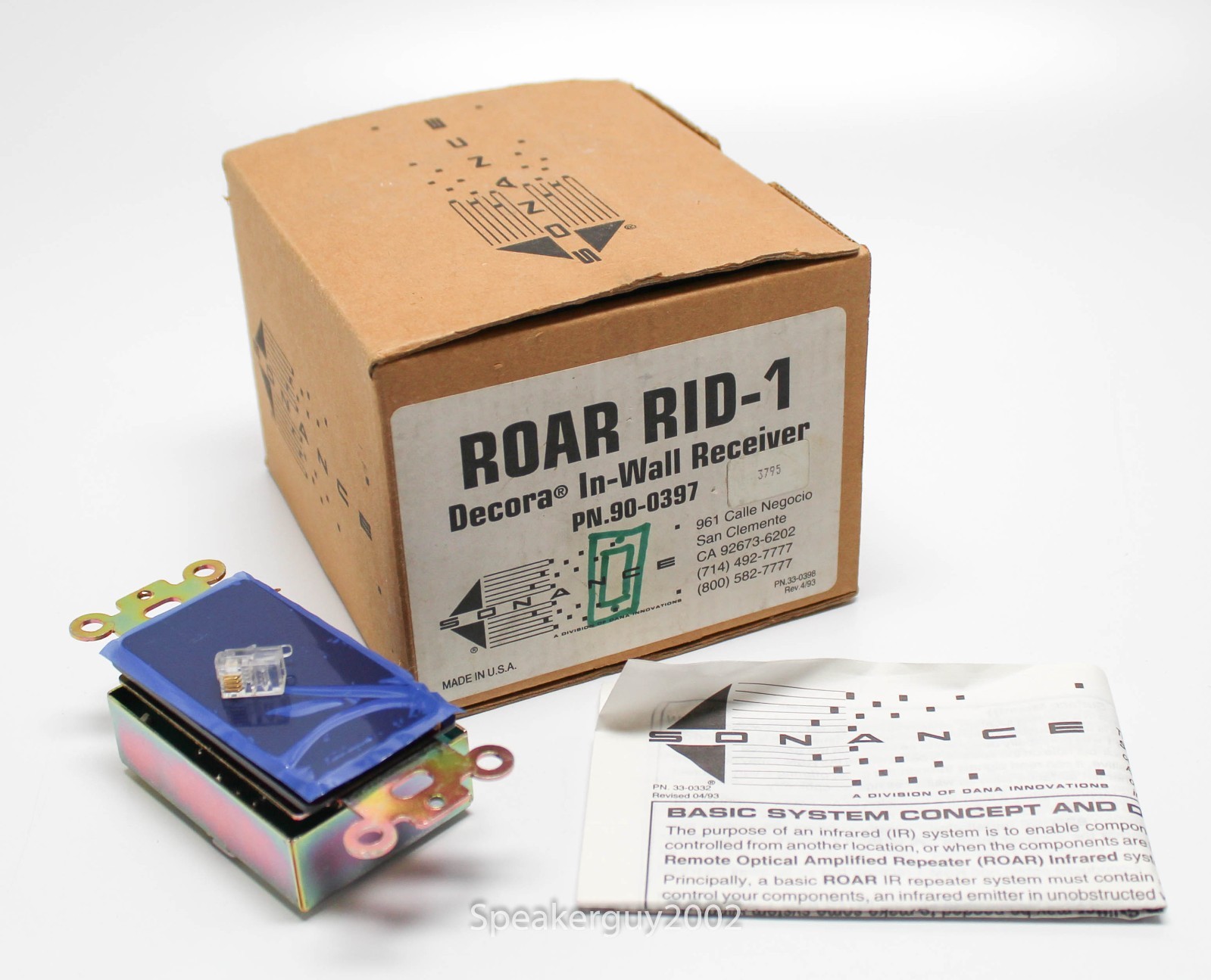 Sonance ROAR RID-1 In-Wall Receiver / 90-0397