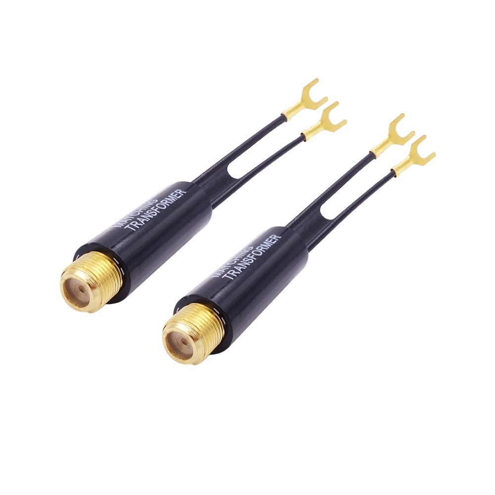 Fancasee 2 Pack Gold 75 to 300 Ohm Matching Transformer