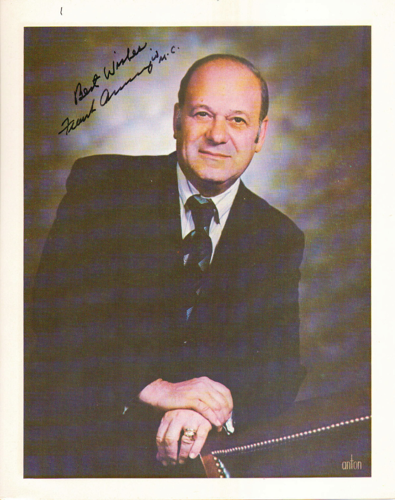 FRANK ANNUNZIO (+2001) - U.S. Representative (D-ILL)(65-93) -  Autograph Photo