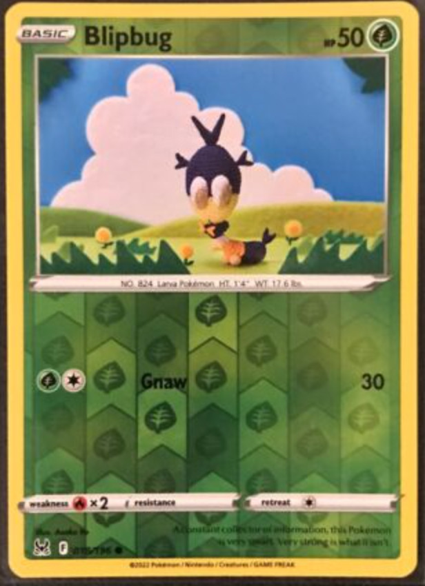 Pokemon - Blipbug - 018/196 - Reverse Holo - Lost  Origins- NM/M - New