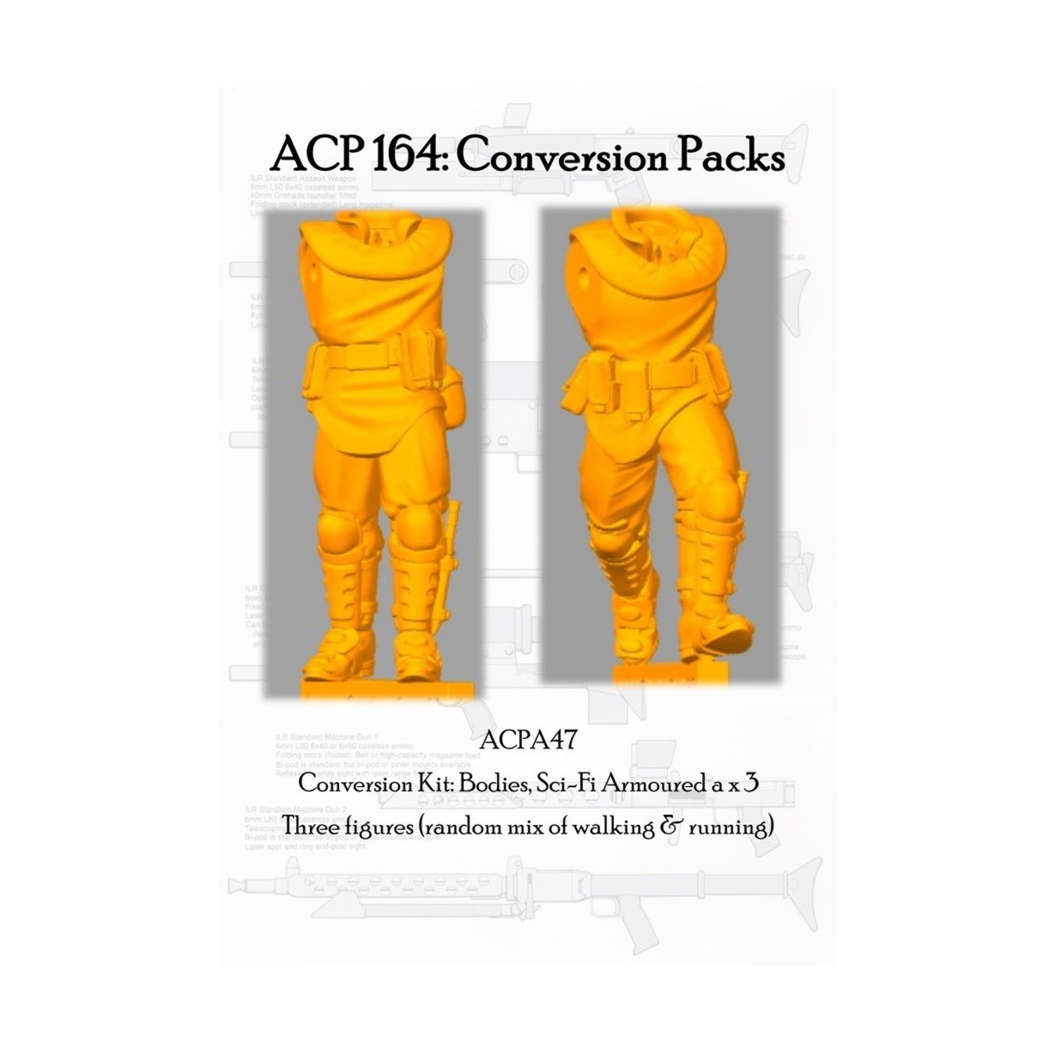 Sally 4th ACP164 28mm  Critter Conversion Kit - Bodies, Sci-Fi Armoure Pack New
