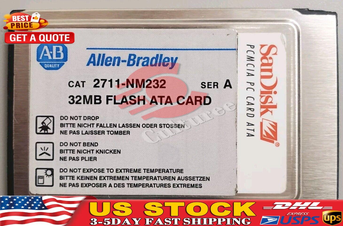 Allen Bradley 2711-NM232 Series A 32MB PCMCIA Memory Card for PanelView.
