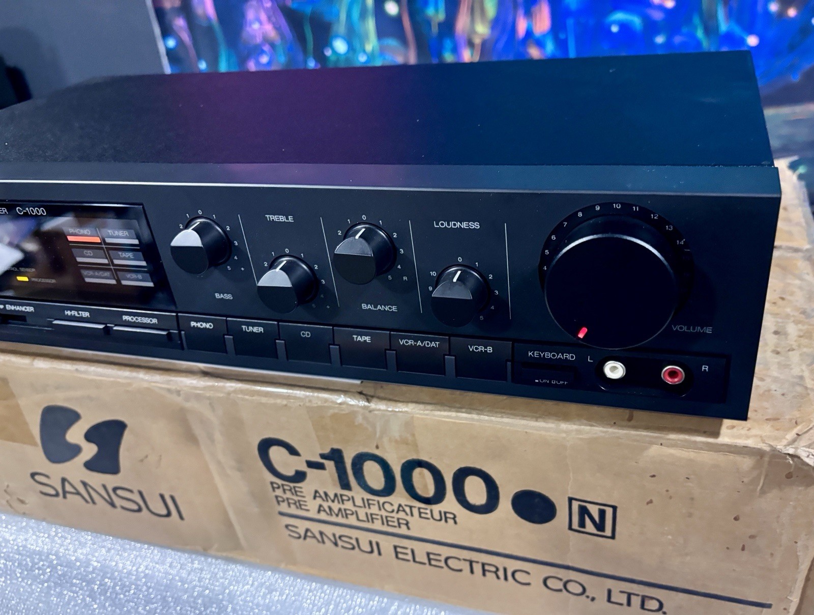 Sansui C-1000 Preamplifier Never Opened Except To Take Pics & Test Time Capsule