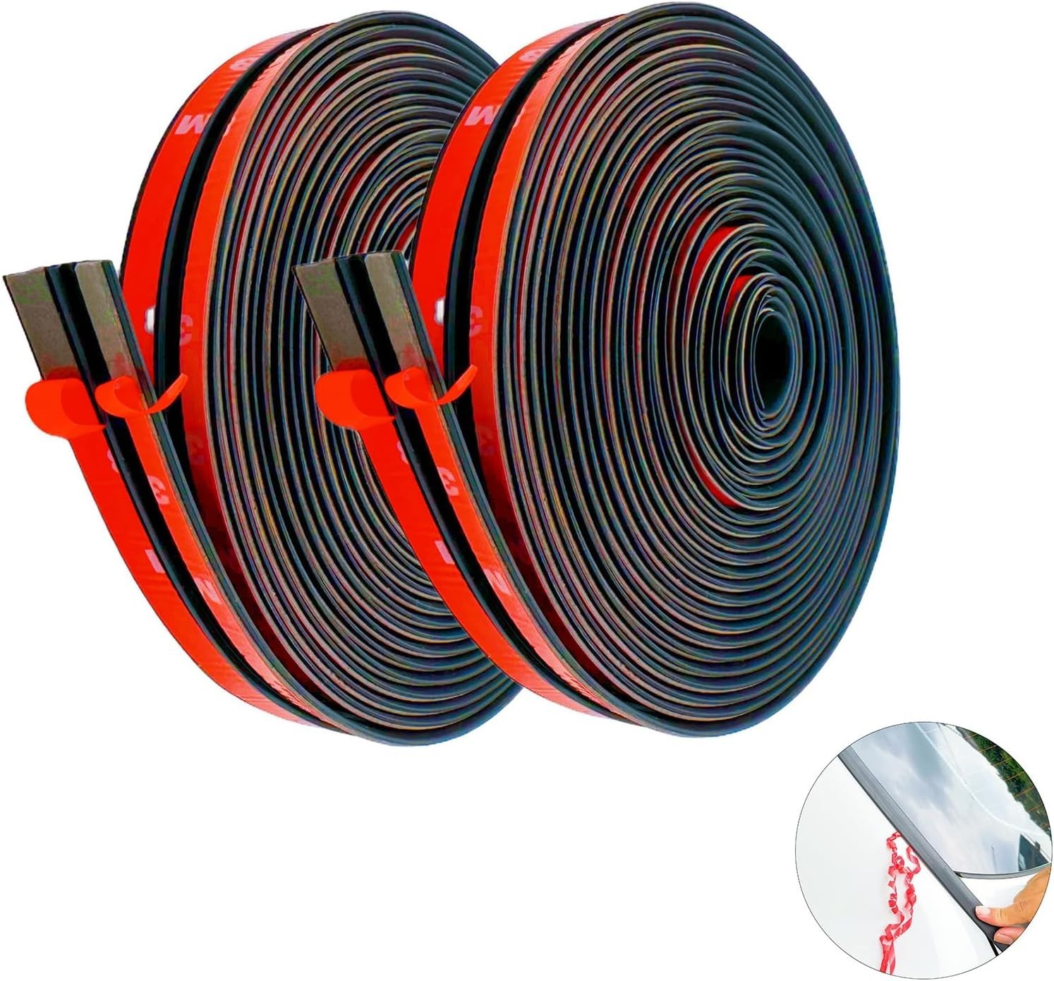 T Shape Car Weather Stripping Trim Kit - 52.5ft