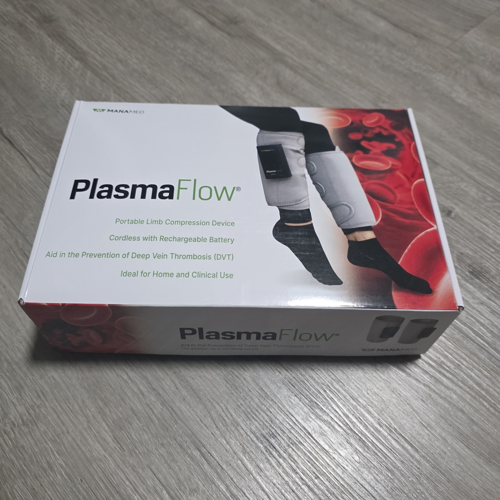 Plasma Flow Portable Limb Compression Device Cordless With Charger