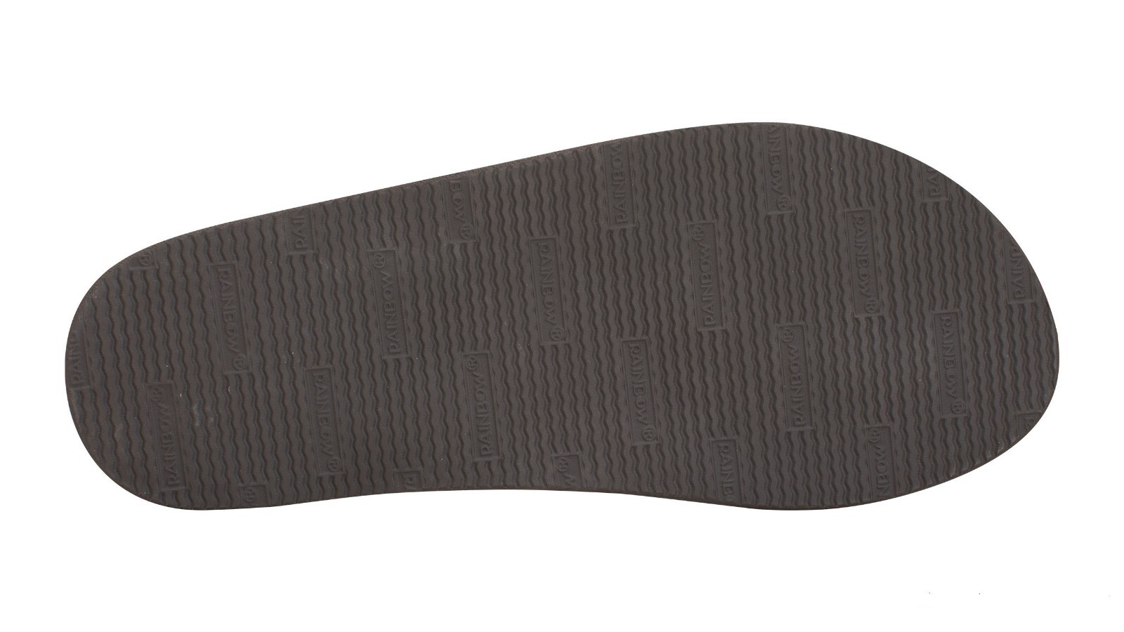 Man Rainbow Leather Single Layer Wide Strap with Arch 301ALTS Dark Brown New