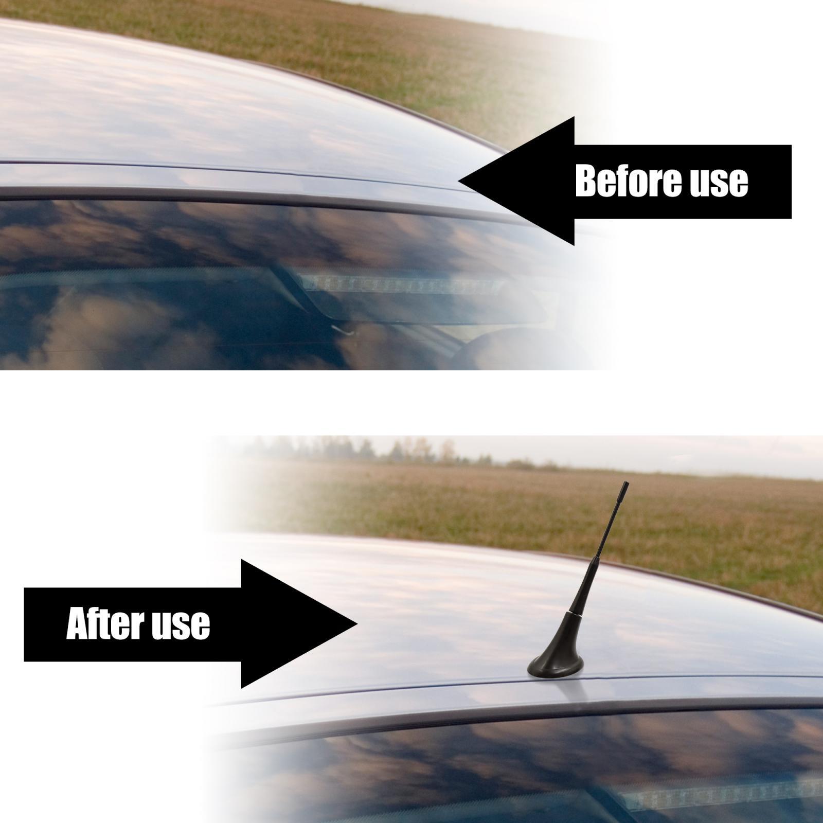 Car Self-adhesive Base Decorative Dummy Antenna Aerial Universal Black Replace