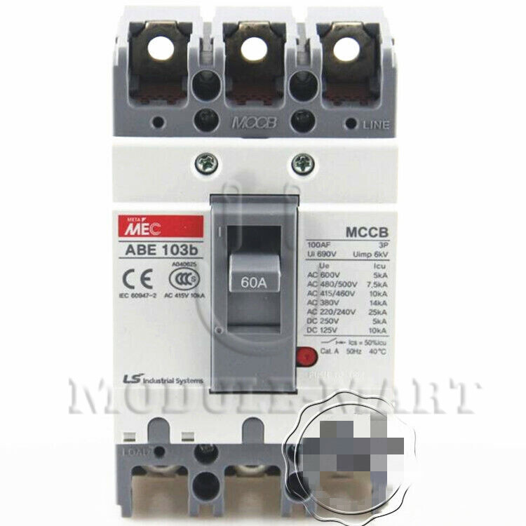 NEW LG LS MEC Molded Case Circuit Breaker ABE103b 3P 60A 1PCS