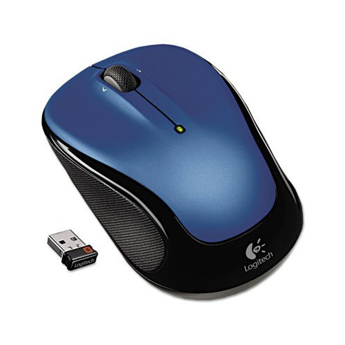 Logitech M325 Wireless Mouse Blue USB Nano Receiver Right & Left Hand