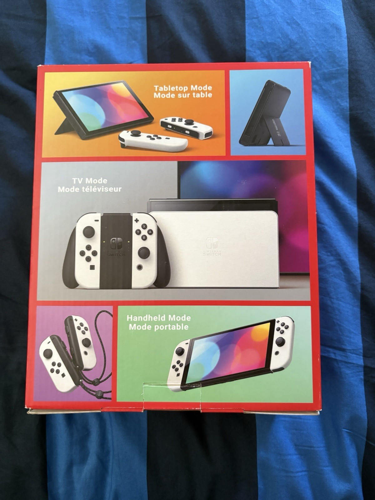 Nintendo Switch OLED Bundle w/ Dock, Joy-Cons (Gray), + Splatoon 2 & 1-2-Switch