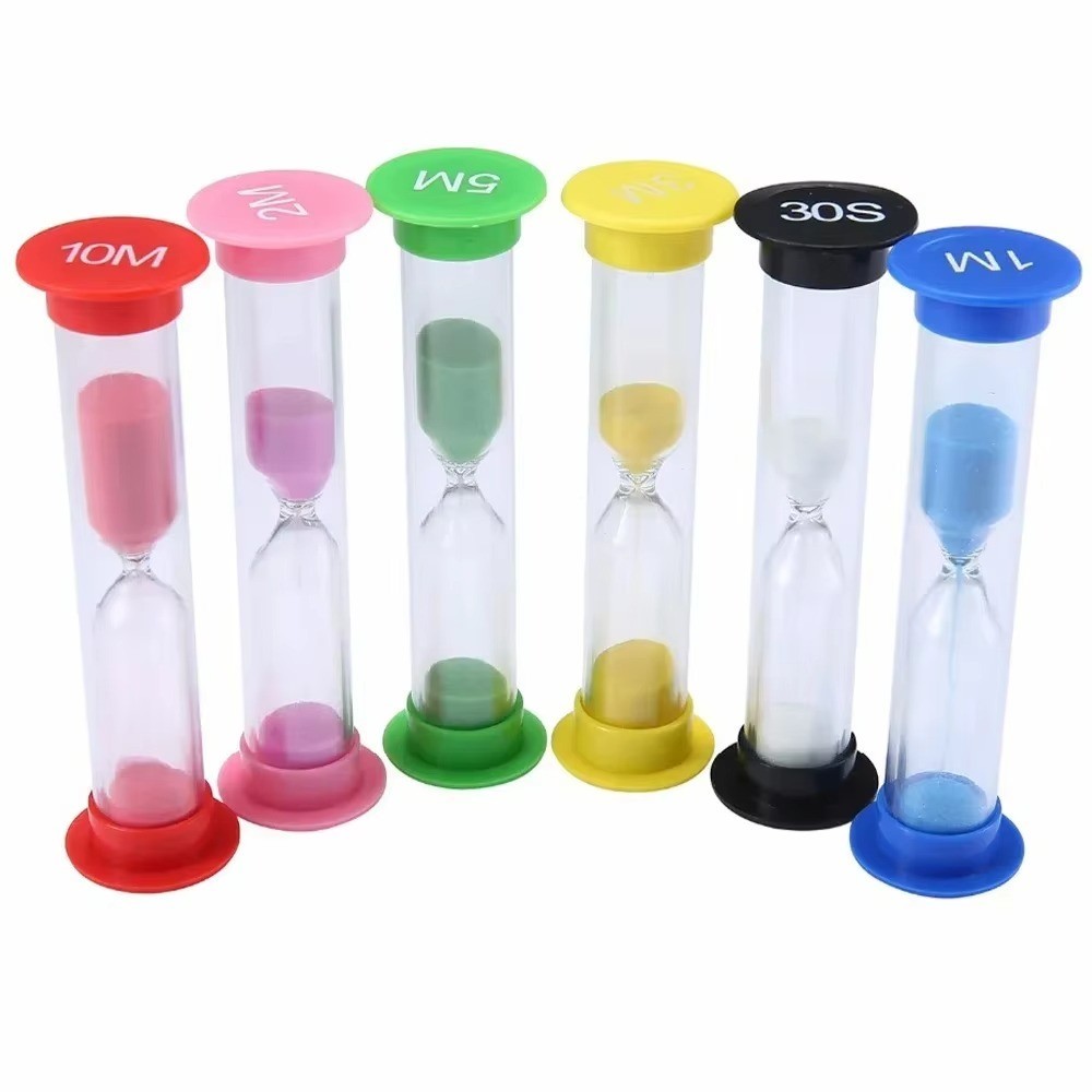Plastic Sand Timer Small 30 Seconds/1 Minute/2 Minutes/3 Minutes/5 Minutes/10 Mi