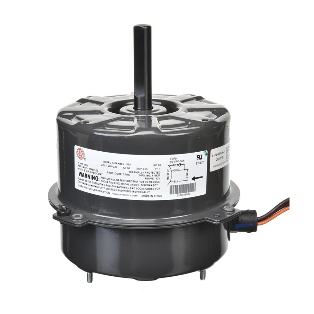 OEM Rheem Ruud Weather King 1/8 HP Condenser Motor 51-104691-06 5110469106