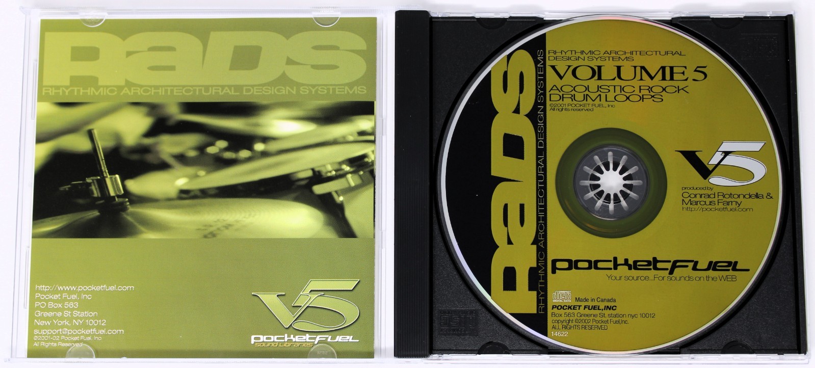 Pocket Fuel Rythmic Architectural Design Systems Vol 5 Sound Library/Sampling CD