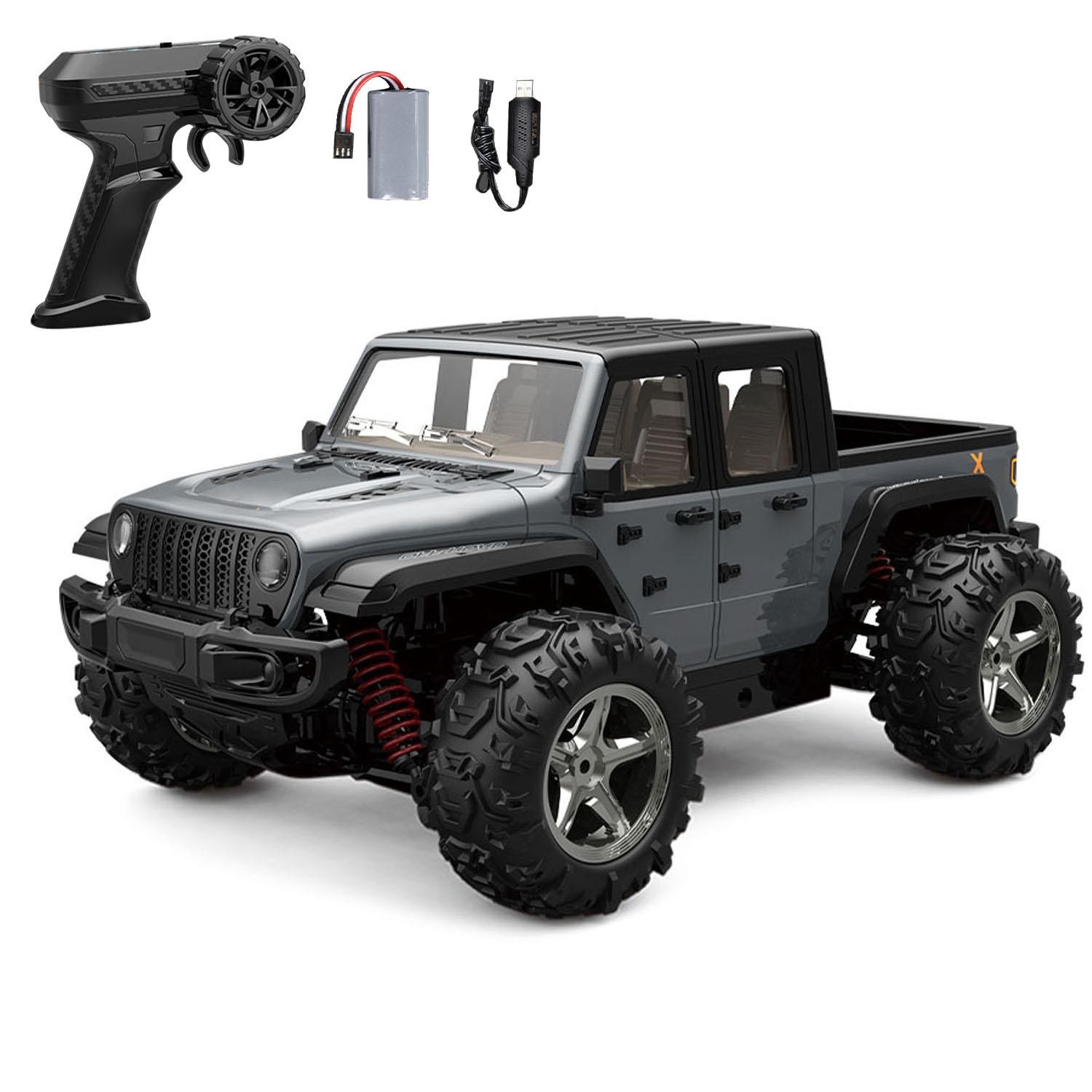 1:20 2.4GHz RC Pickup Truck C8819 4WD High Speed Car Lifting Wheel LED Light RTR