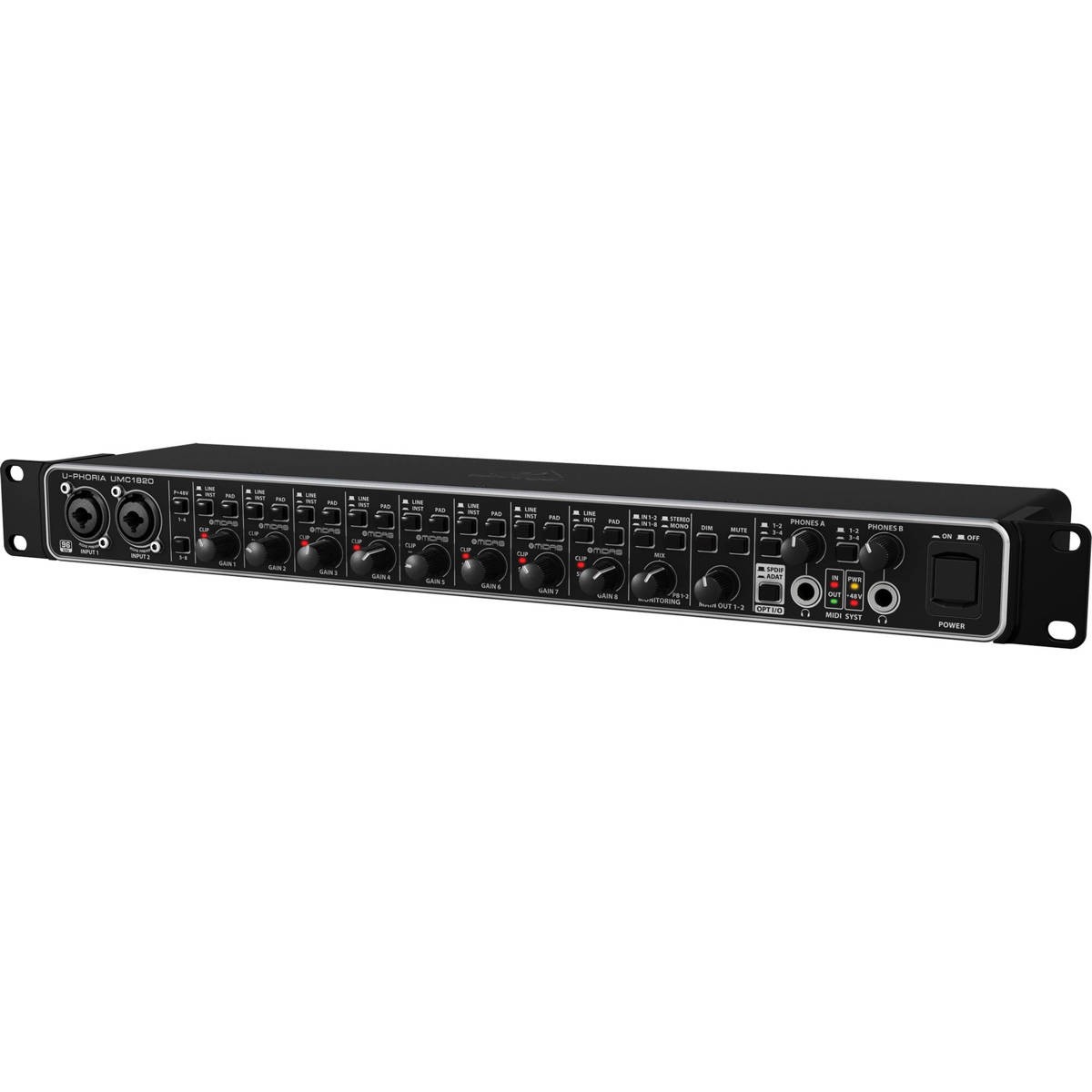 Behringer U-PHORIA UMC1820 Audiophile 18x20 USB 2.0 Audio/MIDI Interface with MI