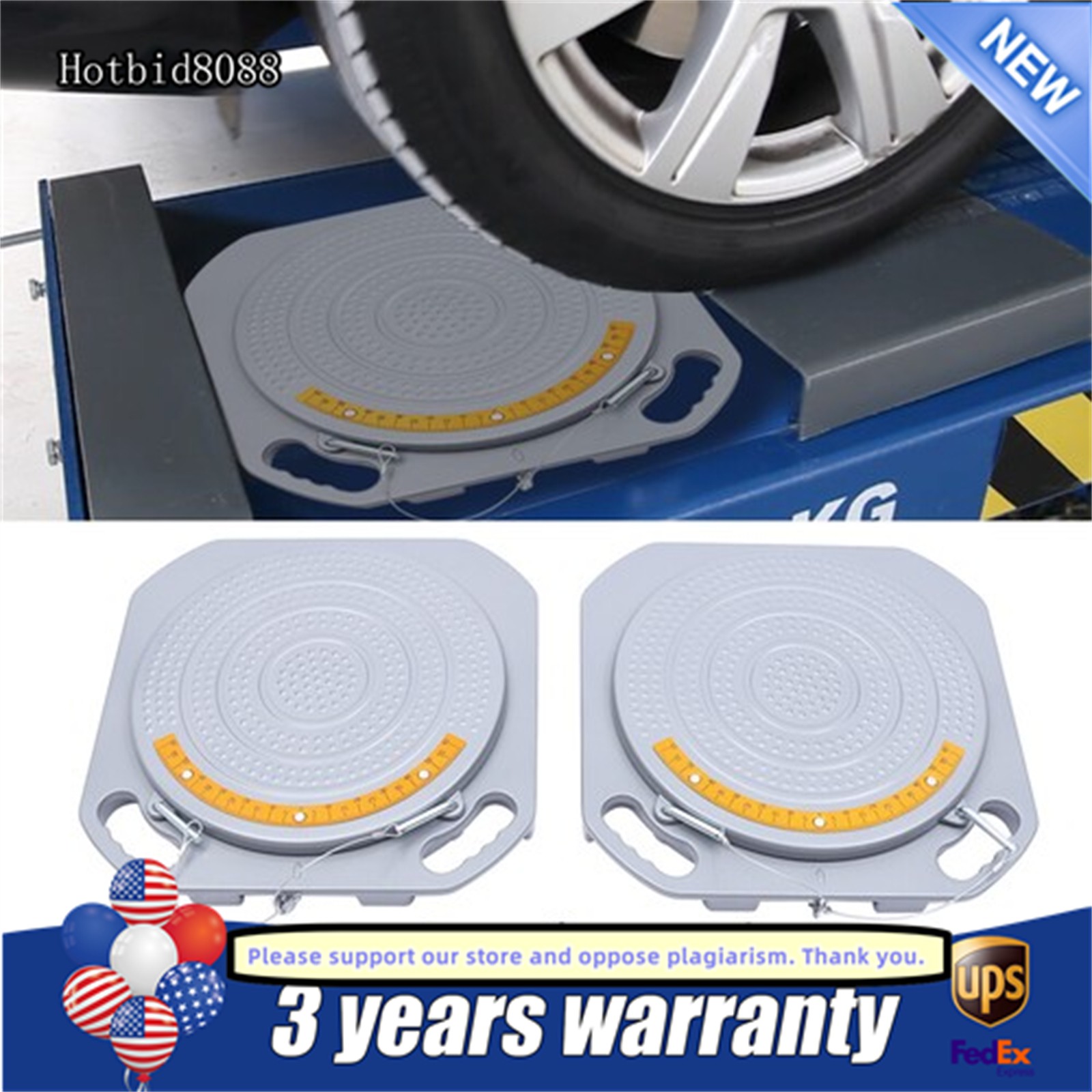 1 Pair Alignment Tool Alignment Turn Plates Car Front End Wheel Alignment Tools