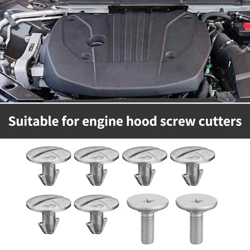 1 Pack 8 Pcs Lower Engine Cover Pin Screws, Splash Shield Screws, Bolts Splash
