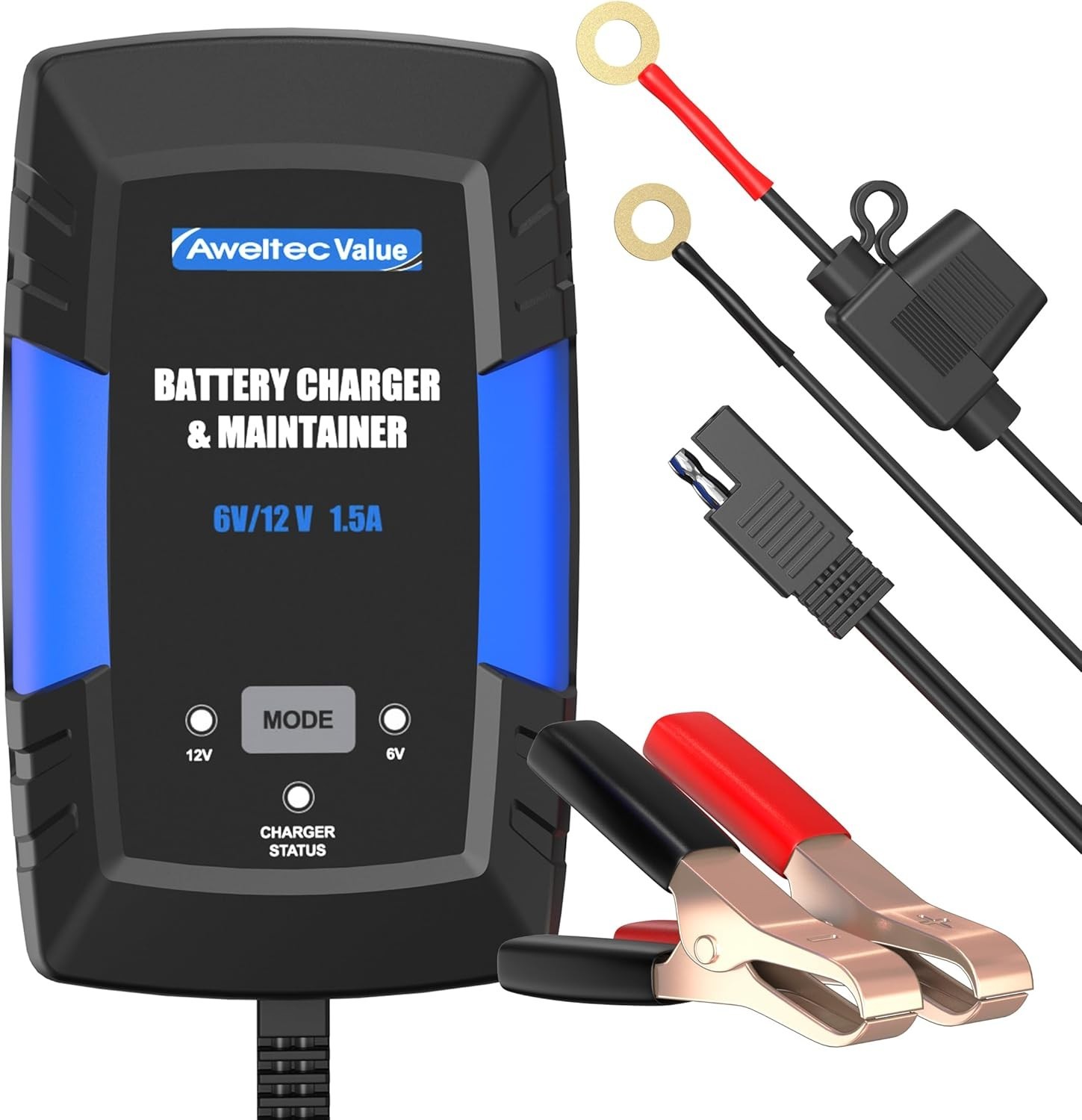 Analizador de batería de coche de 12V y probador de alternador indicación LCD