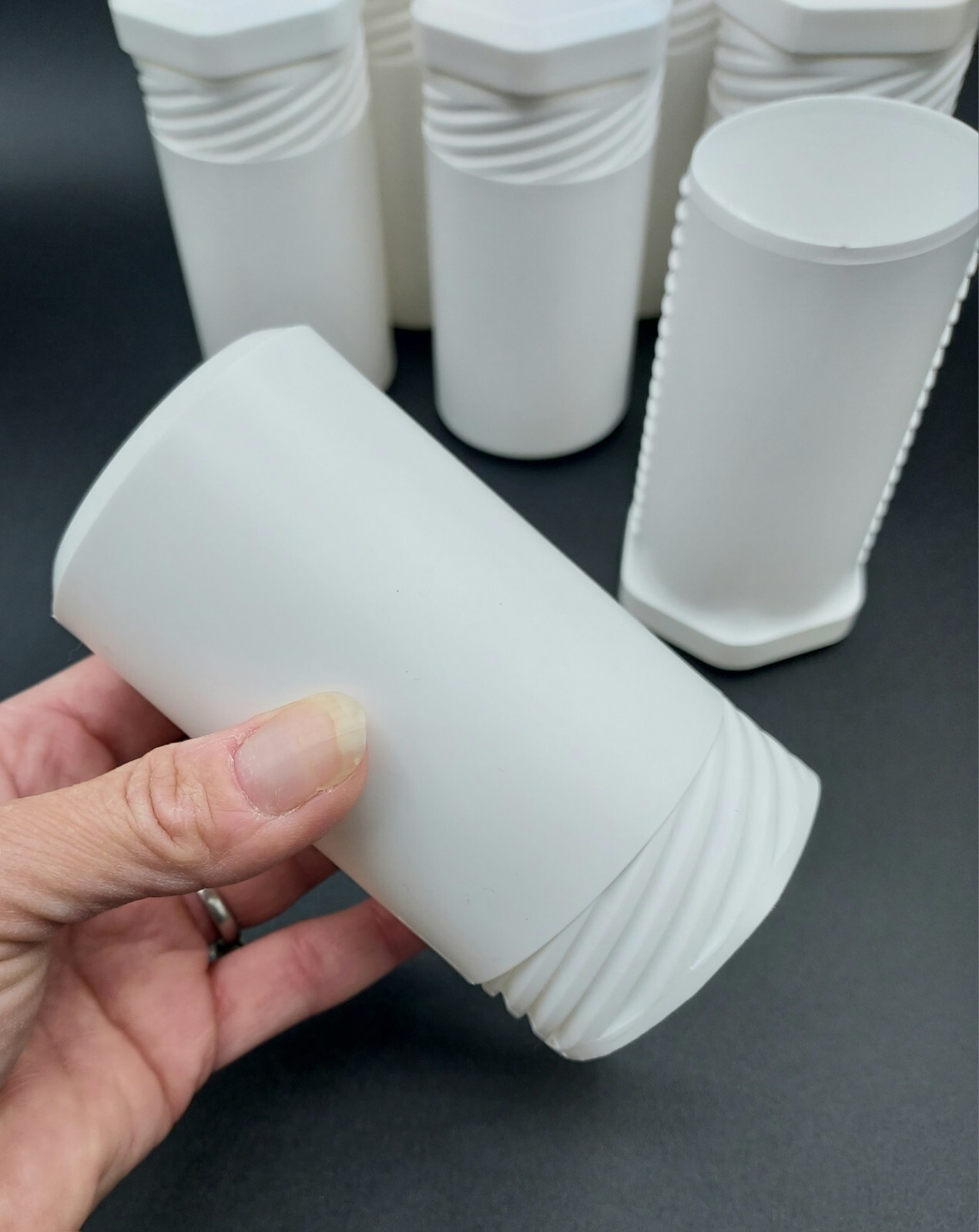 *6-pack* Rose Plastic Twistpack Telescopic Protective Packaging Tubes, DP 55 120