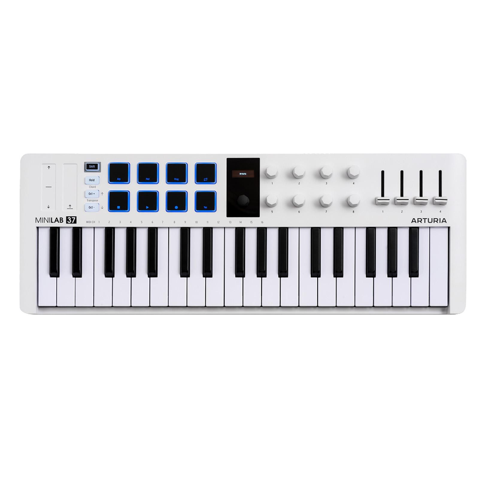 Arturia MiniLab 37 mk3 37-Key MIDI Keyboard Controller - White
