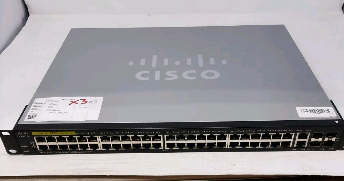 Cisco SG350-52P-K9 52 Port PoE Stackable Managed Switch