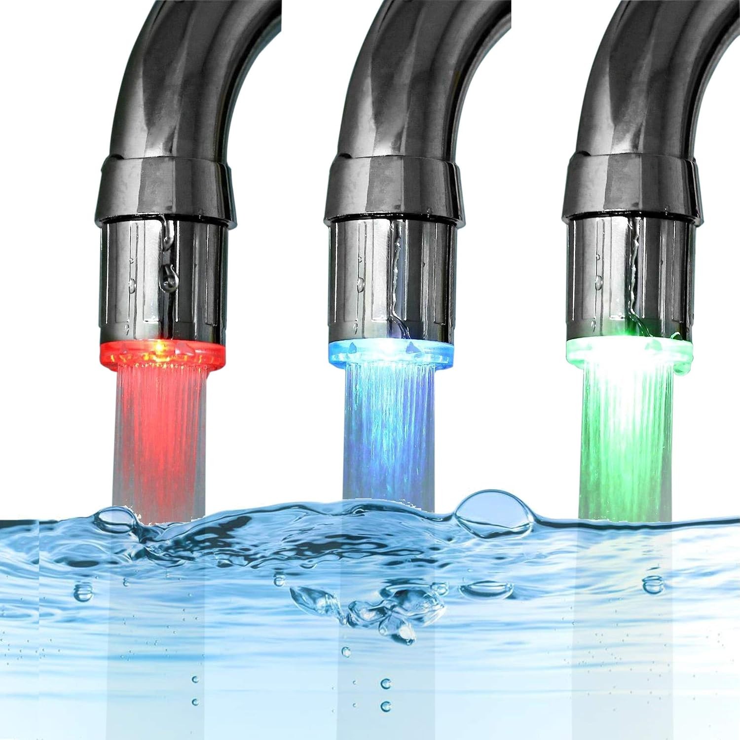 Temperature Sensitive Gradient LED Water Faucet Light Color Changing Faucet