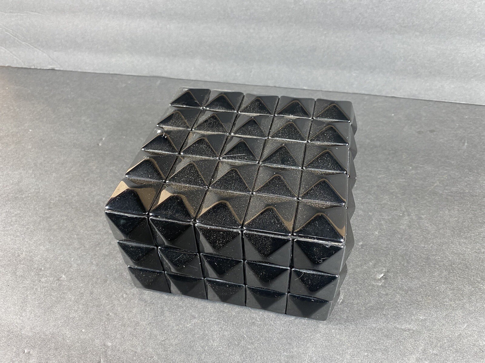 Decorative Geometric Style Black Decor Box