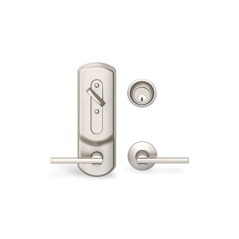 Falcon H2 101B Latitude Handle 619 Brushed Nickel Lever Lock Without Core