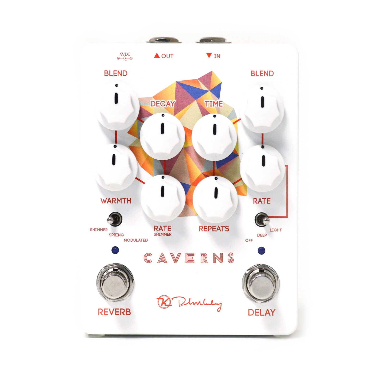 Keeley Caverns V2 Delay and Reverb Pedal + Free Patch Cable - New