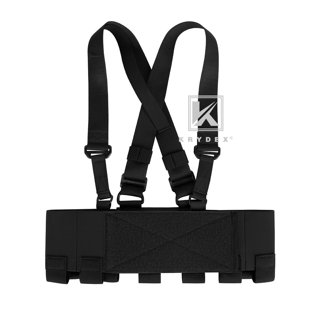 KRYDEX Concealed Carry Low-Vis 5.56 Ready Chest Rig Elastic Cummerbund Black