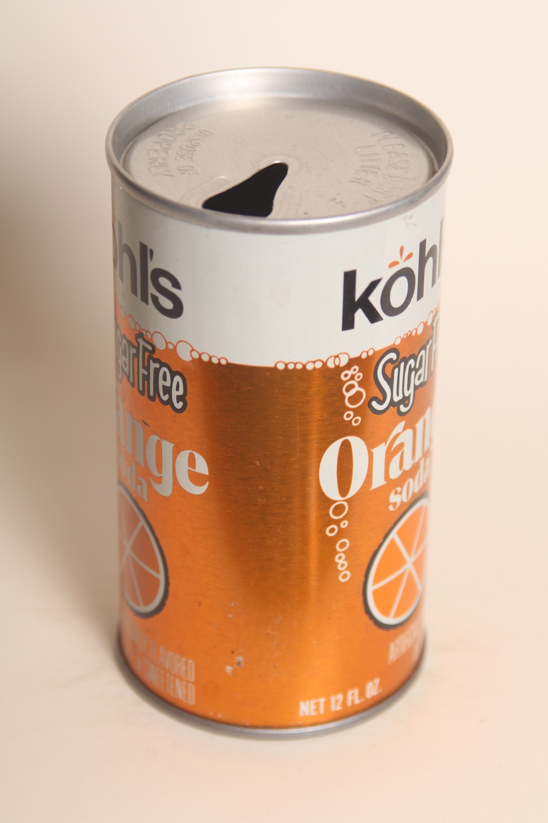 Kohl's Sugar Free Orange soda can
