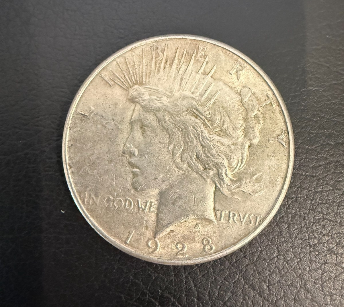 1928 - S- Peace Silver Dollar - $1 KEY DATE - Circulated Nice