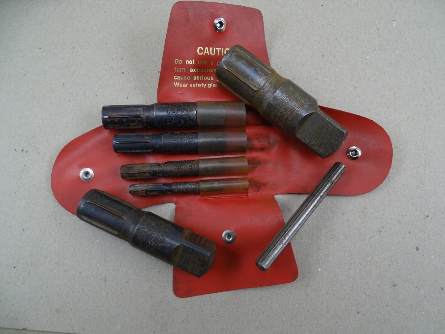 Ridgid Pipe Extractor Set w/ Additional Pieces , Set No 880
