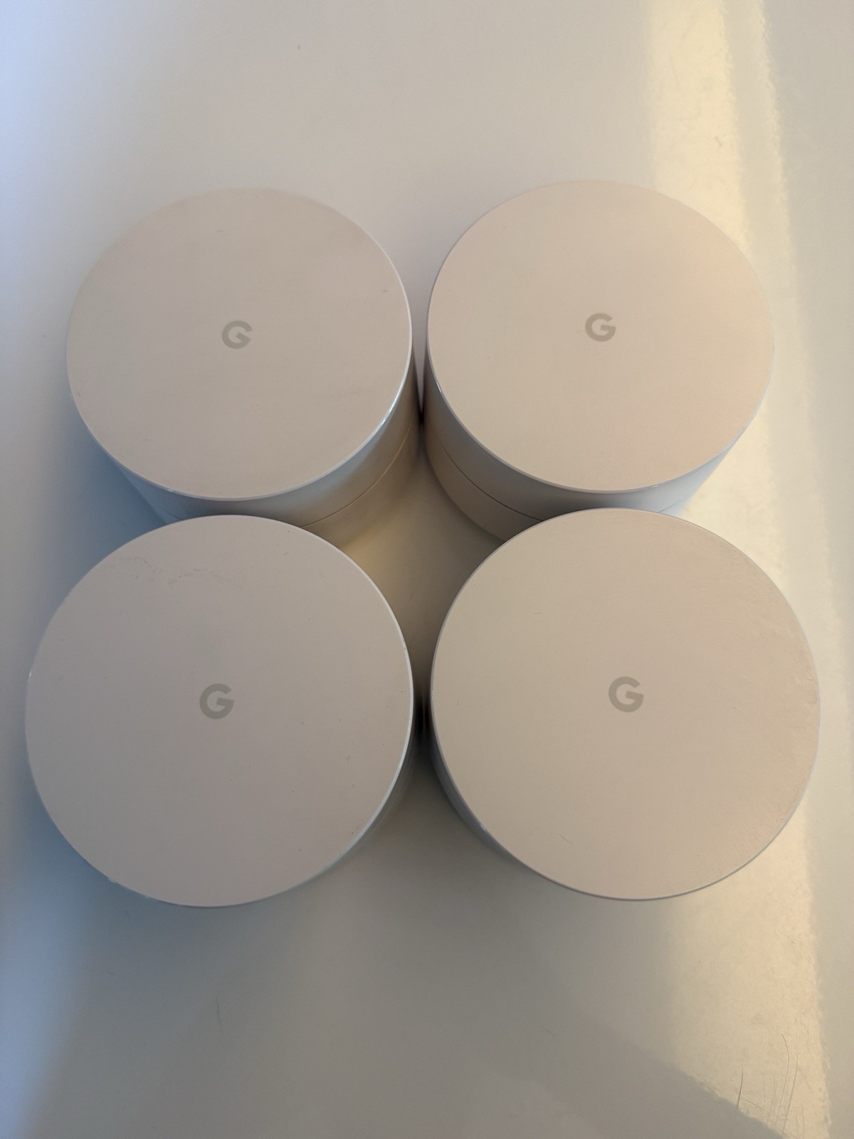 Google Wifi Mesh Routers (4 Pack) AC1200 NLS-1304-25 + Mounts | Used