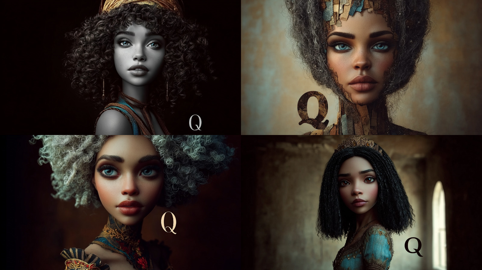 Put the letter Q