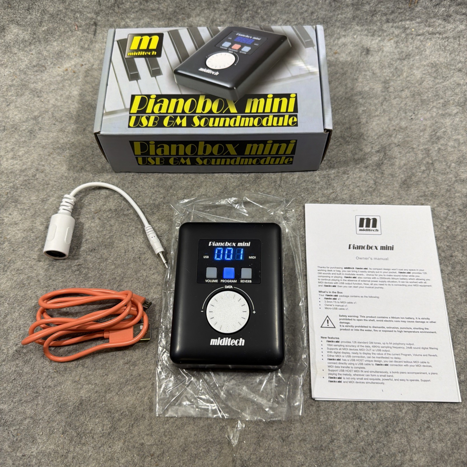Miditech Pianobox Mini General MIDI Sound Module