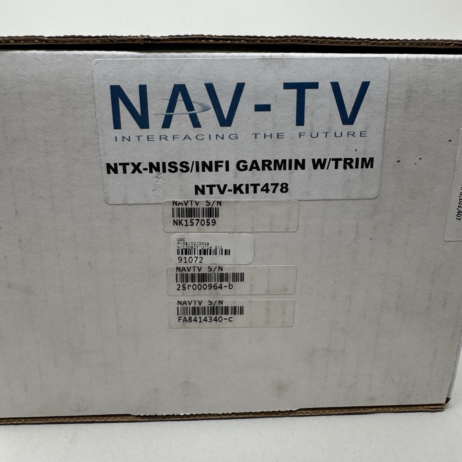 NAV-TV NTX-NISS/INFI Garmin w/Trim - NTV-KIT478 (MSRP: $1999.99) - VERY RARE!