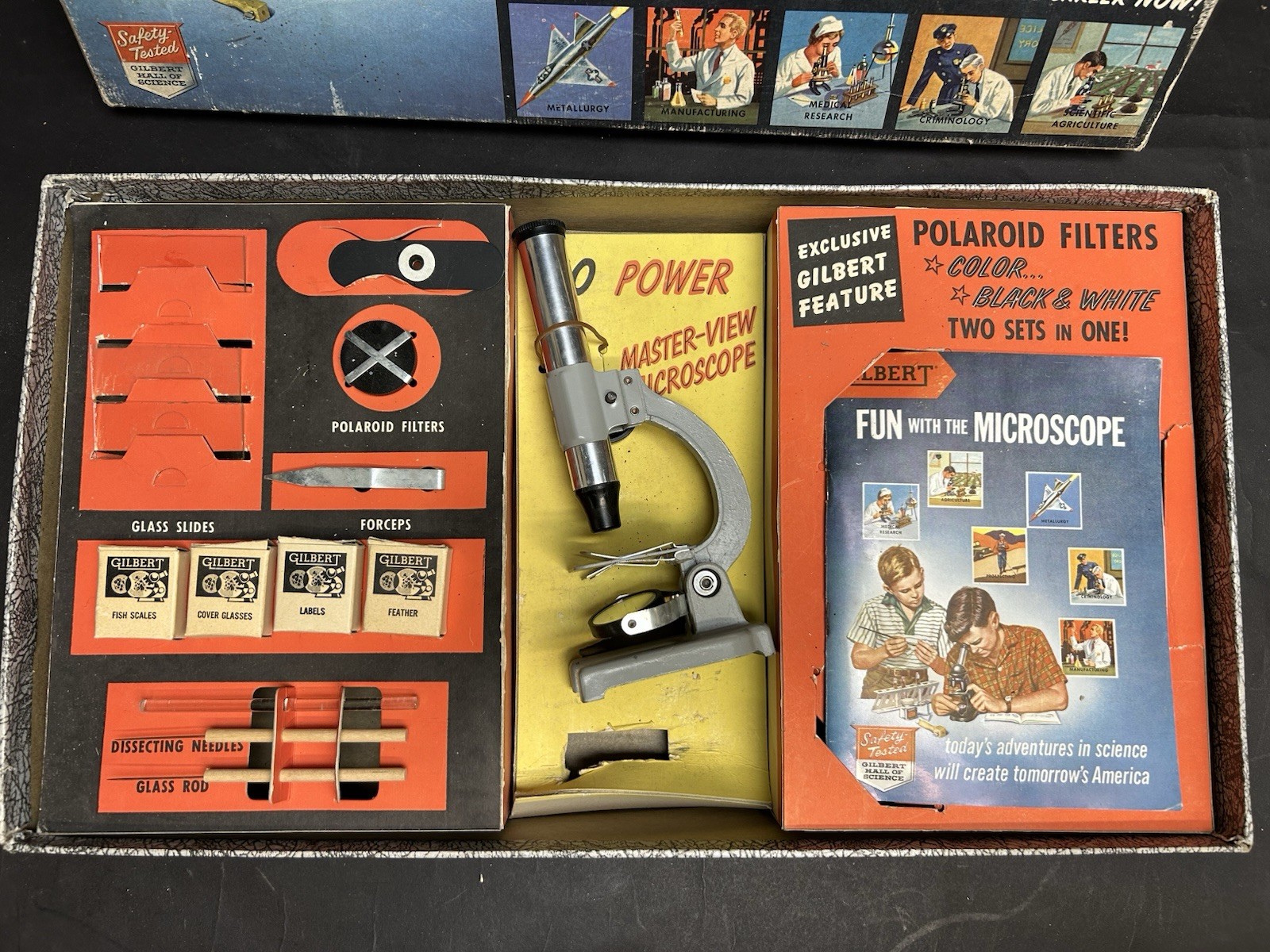 Gilbert Junior Microscope And Lab Set No. 13013