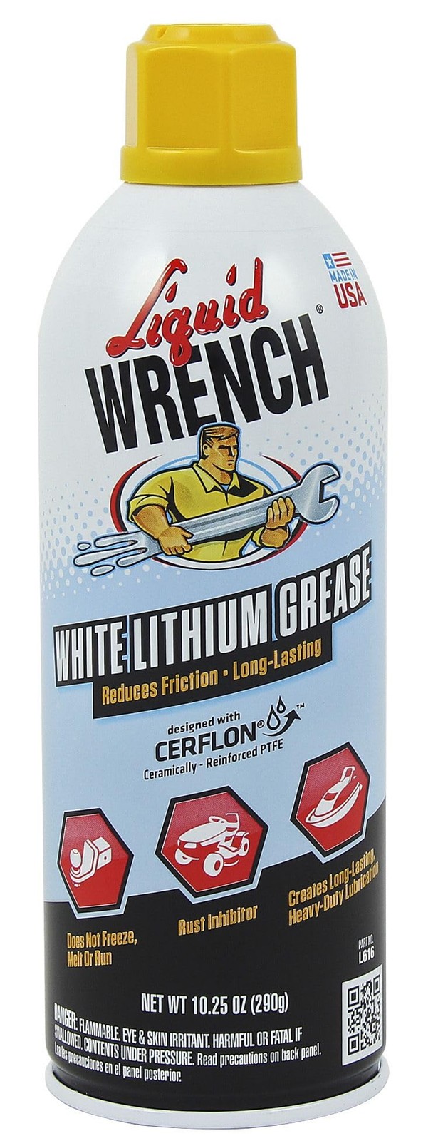 Liquid Wrench L616 10.25 Oz Liquid Wrench White Lithium Grease