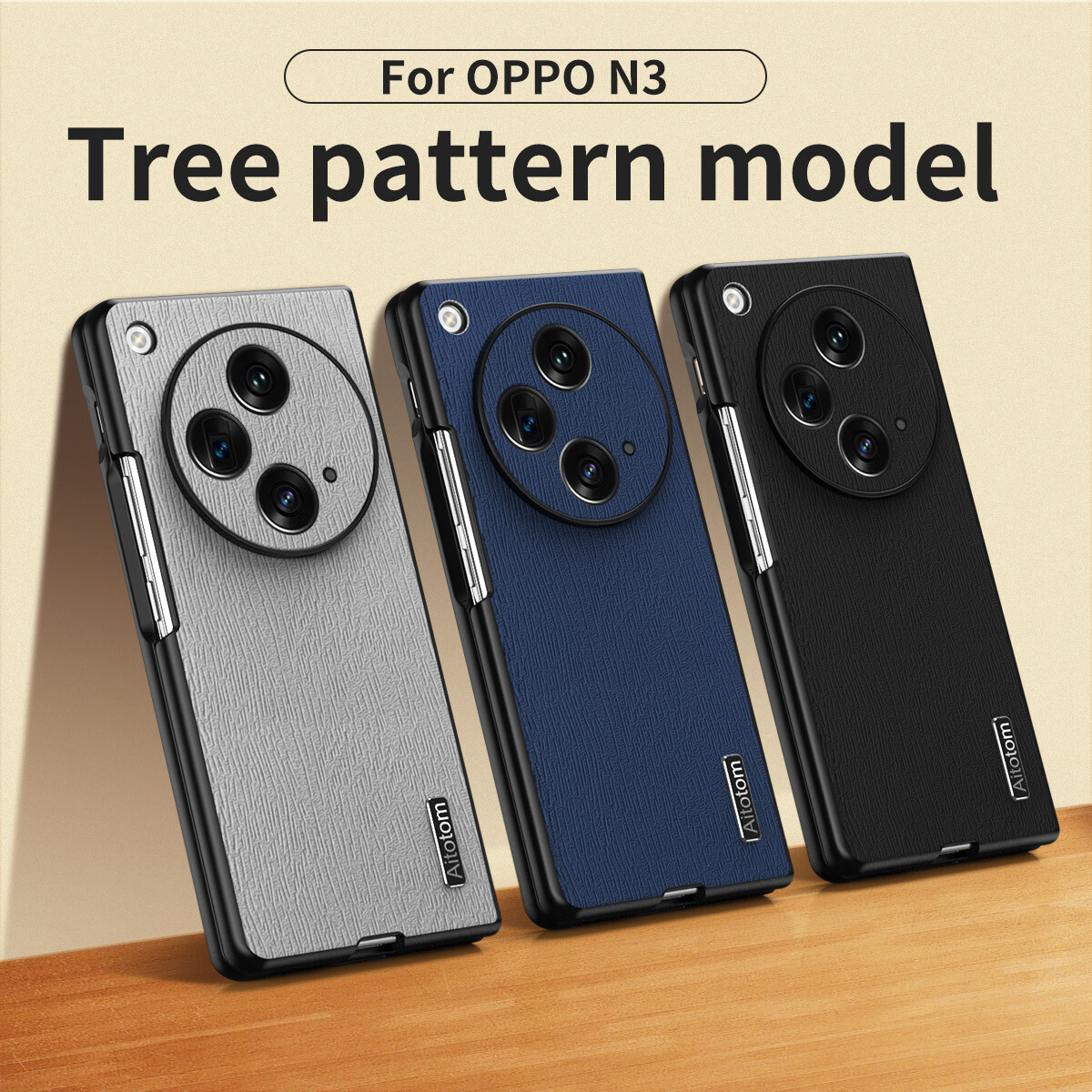 For OnePlus Open, Luxury Shockproof Business Retro Leather Hybrid Case Cover