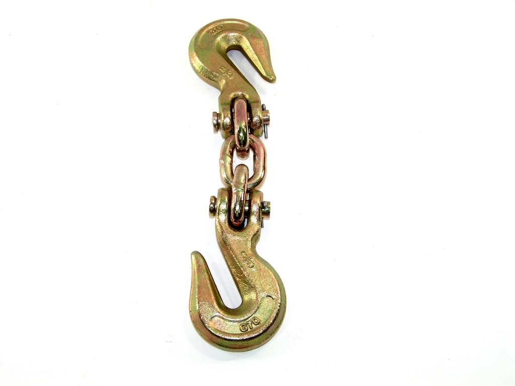 2pcs 6 Ton Double Grab Hooks Chain Joint Chain Shortener Auto body Dent Puller