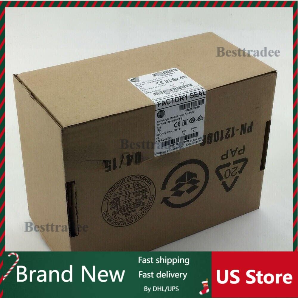Allen Bradley 1764-24BWA /A MicroLogix 1500 Base 120VAC 12-In 24VDC / 12-Relay