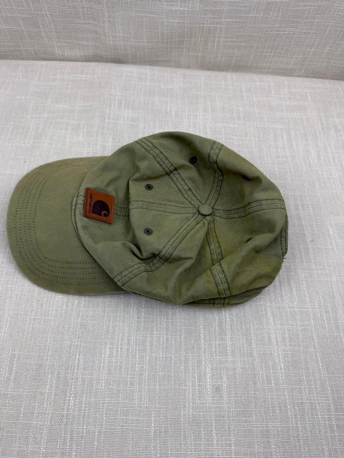 Carhartt Olive Green Cotton Baseball Cap