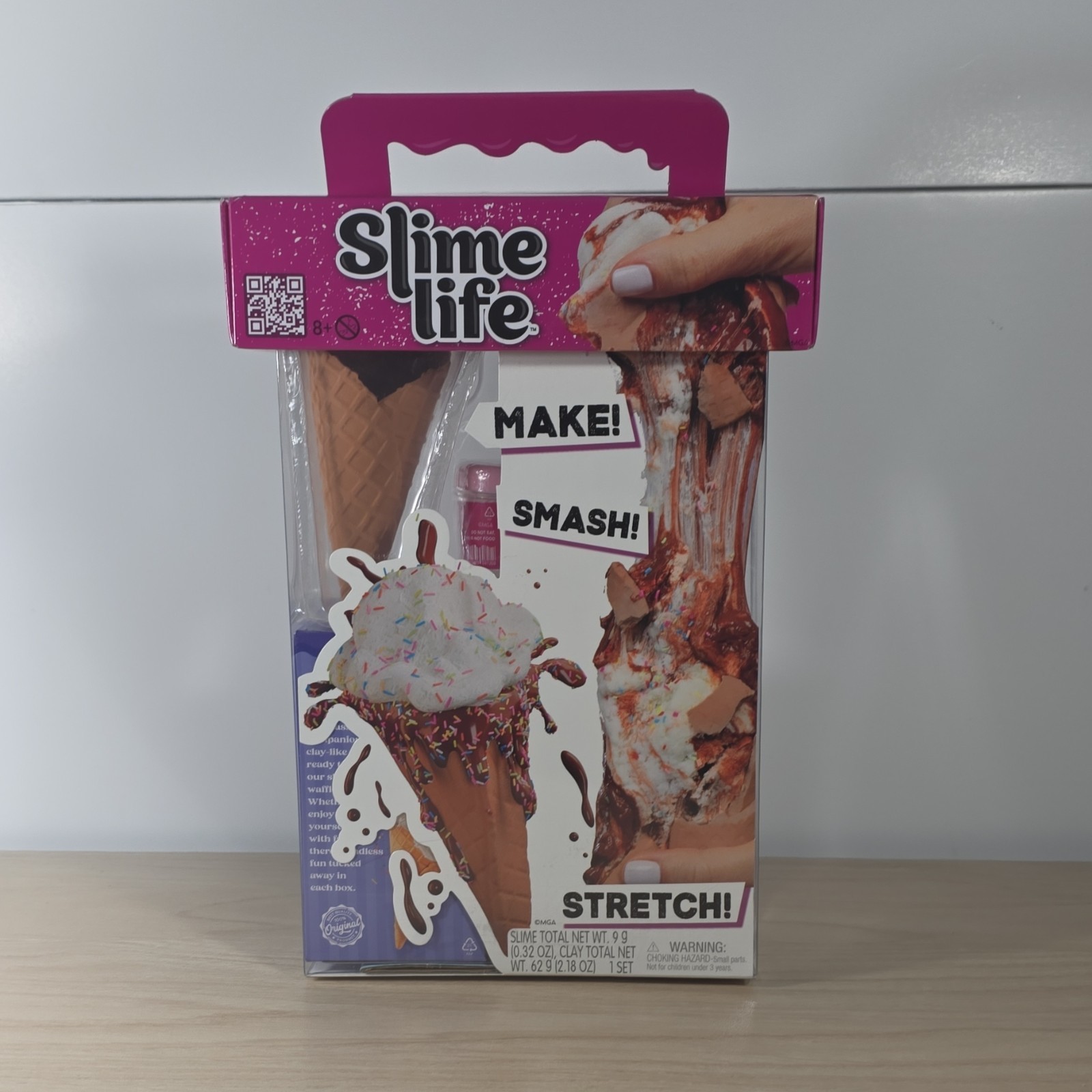 Slime Life Ice Cream Slime Kit with Waffle Cones and Crunchy Sprinkles