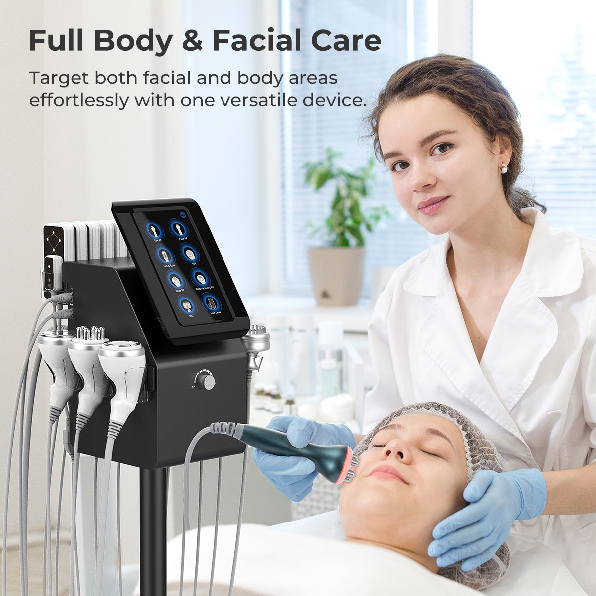 NEW 9in1 Facial Body Care Beauty Machine Skin Care Deep Relax Massage Salon Tool
