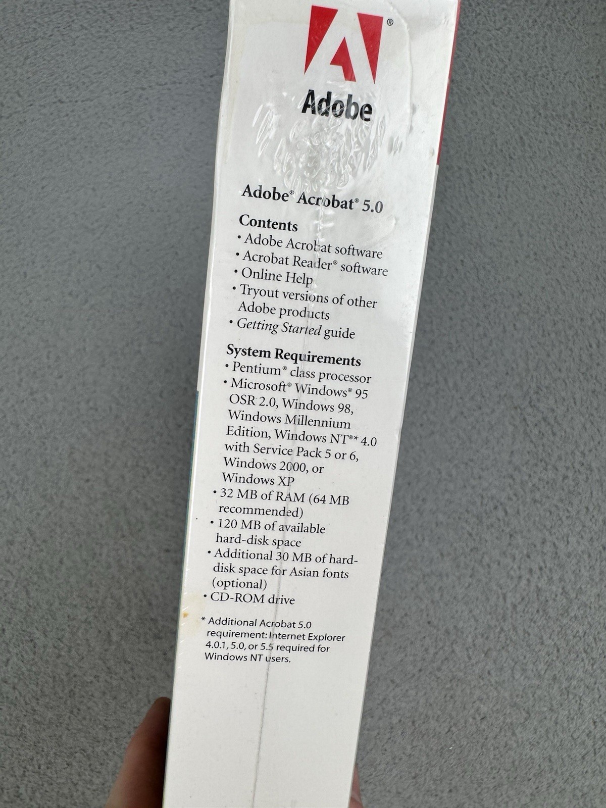 Adobe Acrobat 5.0 Windows XP New Sealed