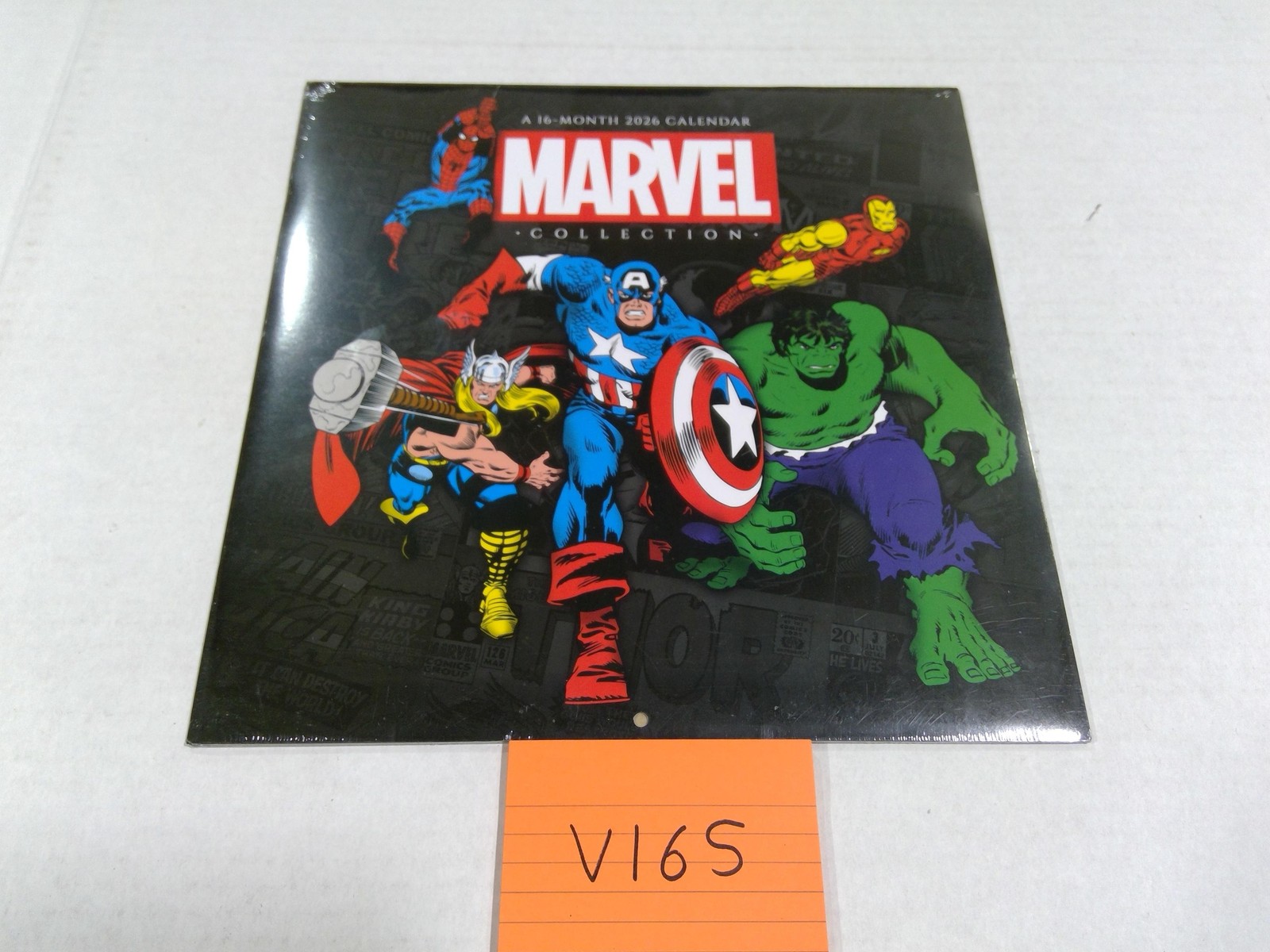DateWorks Marvel Collection 2026 Wall Calendar 16 Month Pop Art Comics New Gift