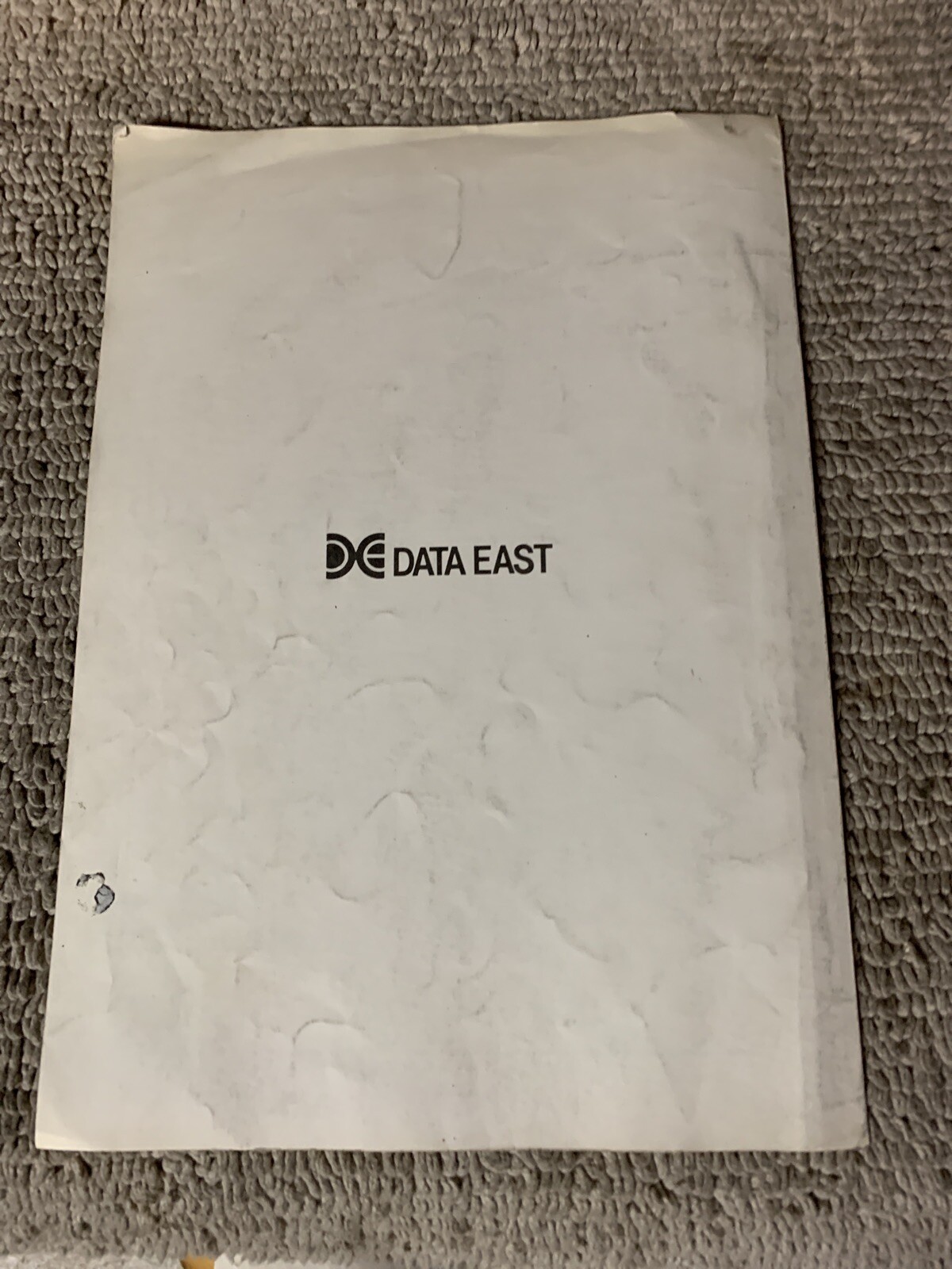 original Crude Buster Data East Arcade Video Game manual