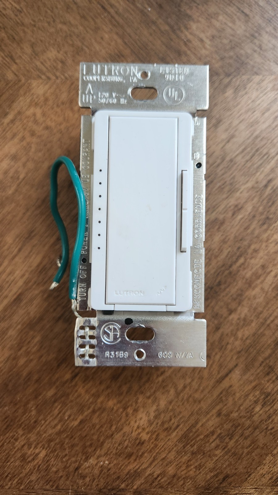 Lutron RRD-6ND RadioRA2 Radio RA 2 Dimmer Switch - White
